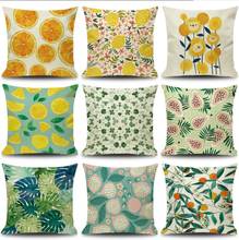 Almofada floral geométrica moderna do lance decorativo das plantas coloridas travesseiro para almofadas do sofá da decoração de casa personalizado 2024 - compre barato