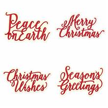 Merry Christmas Wishes peace on earth/ Season Greetings Words  Metal Cutting dies for DIY Scrapbooking Embossing Cards Crafts 2024 - buy cheap