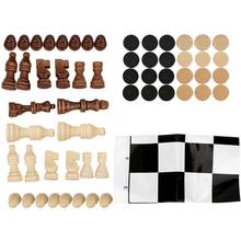 32pcs Chess Foldable Wooden Chess Board Set Travel Games Chess  Parent Child Interaction Puzzle Toy Gift Children Chess Games 2024 - buy cheap