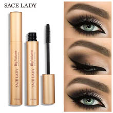 SACE LADY-máscara enrollada larga y densa para mujer, maquillaje completo profesional, fibra Natural, tubo dorado, SL341 2024 - compra barato