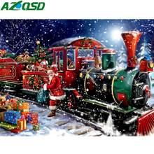 AZQSD Diamond Painting Santa Claus Christmas Diamond Embroidery Winter Full Square Handicraft Diamond Mosaic Home Decor Gift 2024 - buy cheap