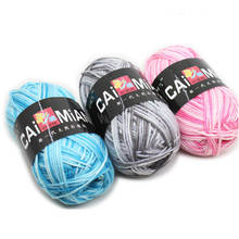 1pc Melange Yarn Ring Worsted Blended Knitting Yarn for Knitting Colorful Fine Dye 50g/pc 2024 - buy cheap