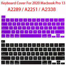 Чехол для клавиатуры в американском стиле для 2020 Macbook Pro 13 A2289 A2251 Pro 16 A2141 силиконовый защитный чехол для клавиатуры 2024 - купить недорого