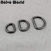 10-50cs Old silver 20mm 26mm 32mm inside bags metal round D ring non welded Hardware Accessories 2024 - buy cheap