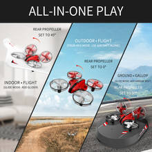 Dron 3 en 1 L6082 Air Genius, aerodeslizador con 3 modos, planeador con alas fijas, todo en uno, RC, cuadricóptero RTF Hobby para niño 2024 - compra barato