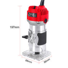 Aparador elétrico de madeira, 800w, roteador de palma, 1/4 ", ferramenta de corte, 1/4 rpm, carpintaria 2024 - compre barato