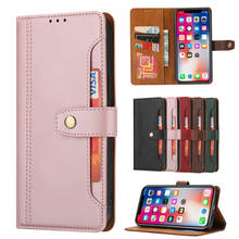 Retro Leather Flip Case For iPhone 12 11 Pro With Wallet Single Buckle Cards Protect Cover For iPhone 12 Mini XR XS Max X Etui 2024 - buy cheap