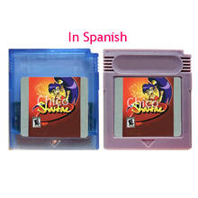 Shantae cartucho de memória para videogame, acessórios de memória em língua espanhola para console de 16 bits 2024 - compre barato