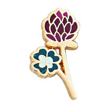 Clover Flower Brooch Four Leaf Clover Badge For Lapel Coat Scarf Sweater Badge 2024 - buy cheap
