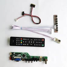 Controle para notebook, ltn156at22/ltnat24, lvds 40pin, 15.6 ", 1366*768, áudio, usb, vga, rf, wled, kit diy 2024 - compre barato