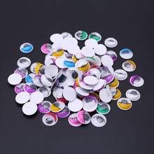 100pcs Mixed Color Self Adhesive Eyes with Eyelashes for Doll Bear Stuffed Toy DIY Craft 6mm/7mm/8mm/10mm/12mm/15mm/18mm/20mm 2024 - buy cheap