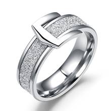 6 мм кольцо из нержавеющей стали обручальное кольцо с пряжкой для женщин 2024 - купить недорого