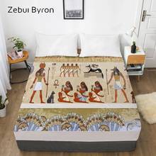 3D HD Print Fitted Sheet,Bed Sheet With Elastic Twin/Full/Queen/King/Custom,Ancient egypt Mattress Cover 150/180/160x200 2024 - buy cheap