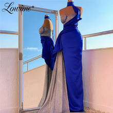Женское вечернее платье в арабском стиле, длинное синее платье для выпускного вечера, индивидуальный дизайн, 2020 2024 - купить недорого