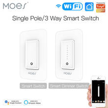 Tuya WiFi Smart Dimmer Light Switch  Voice Control with Alexa Google Home Smart Life App Control Single Pole 3 Way Smart Home 2024 - buy cheap