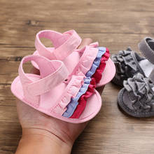 Sandalias de fiesta de princesa para niños, zapatos de playa con volantes, de 0 a 18 meses 2024 - compra barato