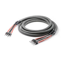 1 par de cables de altavoz hifi de alta gama 5N OCC, Cable de audio de cobre hifi con conector de enchufe banana chapado en rodio 2024 - compra barato