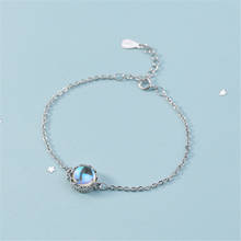 Fashion Link Chain Moonstone Bead Charm Bracelet & Bangle For Women Wedding Jewelry sl259 2024 - buy cheap