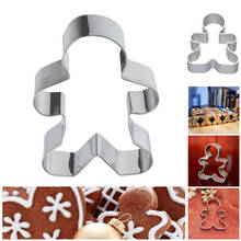 1pcs Home Cookie Cutter Tools Aluminium Alloy Gingerbread Men Shaped Holiday Biscuit Mold Kitchen cake Decorating Tools 2024 - buy cheap