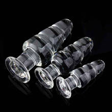 Glass Anal Plug Clear Crystal Anal Expander Dildo Sex Products Butt Plug Prostate Massager Anal Sex Toys For Women Men 2024 - buy cheap