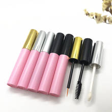 3.5ml Empty Eyelash Brush Split Pink Bottle Cosmetic Lip gloss Lip Glaze Containers Mascara Tube Makeup Accessories Eyeliner Box 2024 - buy cheap