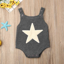 Summer 0-18M Newborn Infant Baby Boy Girl Knitted Romper Sleeveless Jumpsuit Outfits Clothes 2024 - buy cheap