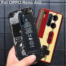 Для OPPO Reno Ace чехол RenoAce задняя крышка из мягкого силикона с рисунком TPU бампер телефонные чехлы для OPPO Reno Ace оболочка coque fundas capa 2024 - купить недорого