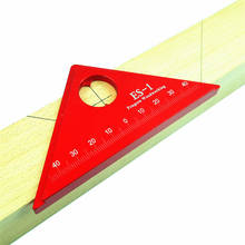 aluminum woodworking angle ruler 45 degree angle ruler woodworking measuring tool woodworking center scribe ruler 2024 - buy cheap