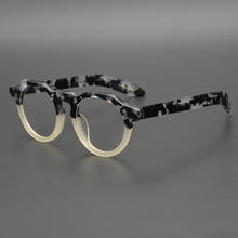 Acetate Glasses Frame Women Men Vintage Clear Round Eye Glasses Optical Myopia Prescription Eyeglasses Frames Eyewear Man Oculos 2024 - buy cheap
