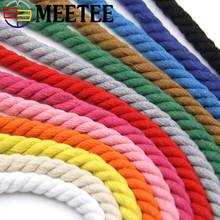 10Meters 12mm 100% Cotton 3 Shares Rope Twisted Cords DIY Decoration Cotton Ropes for Bag Belt Sewing Accessories Craft 2024 - buy cheap