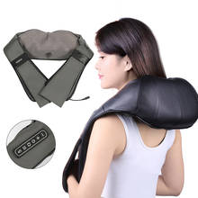 Big Size Electric Massage Shawl Home Relief Pain Neck Massager Apparatus PU Cover Back Shoulder Massage Shawl 2024 - buy cheap