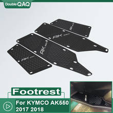 Motorbikes pedal Front and Rear Footrest Footboard Step Motorcycle Floorboards Foot Pegs For KYMCO AK550 KYMCO AK 550 2017 2020 2024 - buy cheap