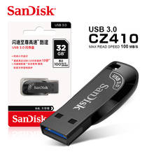 SanDisk USB3.0 Flash Drive 32GB 64GB 128GB 256GB CZ410 Ultra Shift 100MB/s Black Memory Stick U Disk Mini Pendrive For Computer 2022 - buy cheap