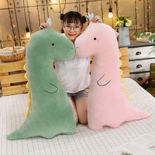 Dinossauro travesseiro boneca brinquedos de pelúcia animal cruzamento de pelúcia algodão criança dormir travesseiro bonito menina cama travesseiro clipe perna travesseiro 2024 - compre barato