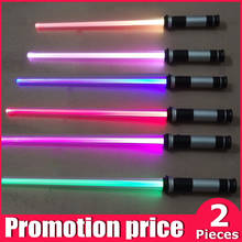 (2 Pieces/Lot) Flashing Lightsaber Laser Double Sword Toys Sound and Light for Boy Girls 2024 - buy cheap