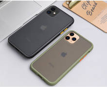 Funda de lujo a prueba de golpes para iPhone 11 Pro Max, carcasa de silicona translúcida mate para iPhone 11 pro, 11 2024 - compra barato