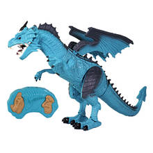 Infrared Remote Control Spray Dinosaur Toy Remote Control Flame Dragon Shake Head Walking Spray Children Toy Gift 2024 - buy cheap