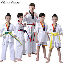 Taekwondo Uniform Kids Boys Girls Judo Mooto Wushu Sanda Training Workout Clothes Men Women Children Dobok Robe Karate Clothing 2024 - buy cheap