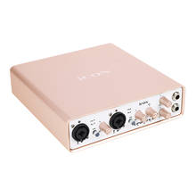 Interface de gravação usb vst 6, com entrada e saída de áudio, placa de som externa usb 24-bit 192khz 2024 - compre barato