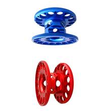 2x Lightweight Compact Scuba Diving Finger Reels Tech Spool Alloy Blue + Red 2024 - buy cheap