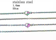 Round Chain Stainless Steel Base Chain Necklace Top quality Fashion Jewelry 10piece/lot 45cm 50cm 2024 - buy cheap
