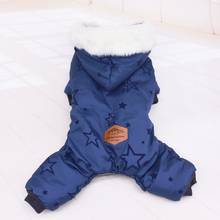 Soft Warm Dog Jumpsuit Winter Pet Four Legged Hoodies Clothes for Puppy French Bulldog Pet Chihuahua Overall Clothing Dog Outfit 2024 - buy cheap