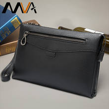MVA Men's Genuine Leather Handbags Mens Day Clutches Male Large Purse For Men's Clutch Long Man Wallets Small Business Hand Bags 2024 - buy cheap