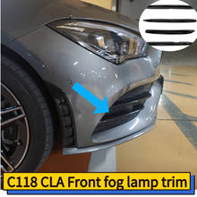 Divisor frontal para mercedes CLA clase C118 W118 2019-2020 CLA200 CLA180 CLA250 CLA260 ABS CLA35 estilo cubierta de parachoques frente 2 uds 2024 - compra barato