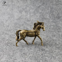 Copper 12 Solid Horse Ornaments Antique Bronze Running Statue Miniatures Figurines Desk decorations, hot style, 100% brand new, classic brand, large lowest price, hot selling 2024 - buy cheap