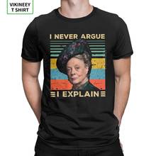 Men Downton Abbey Violet Crawley T Shirt Dowager Maggie England London Smith Cotton Tops Short Sleeve Tees Plus Size T-Shirts 2024 - buy cheap