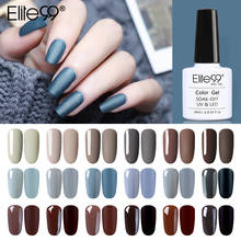 Elite 99-esmalte em gel para secagem em cabine uv, 10ml, esmalte em cores puras cinza, esmalte para arte de unha 2024 - compre barato