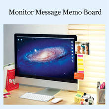 Portable Acrylic Monitor Message Memo Board for Sticky Note Transparent Name Card Phone Holder Office Desktop Storage Stationery 2024 - buy cheap