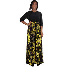 V-neck Floral Print Women Dress Casual Sashes Autumn Beach African Clothes High Waist Holiday Party Maxi Dress 2024 - buy cheap