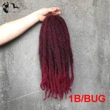 Synthetic Kinky Curly Synthetic Twist Braiding Hair Afro Twist Crochet Braid Hair 100g 18 inch Royal Silk XISHIXIUHAIR 2024 - buy cheap